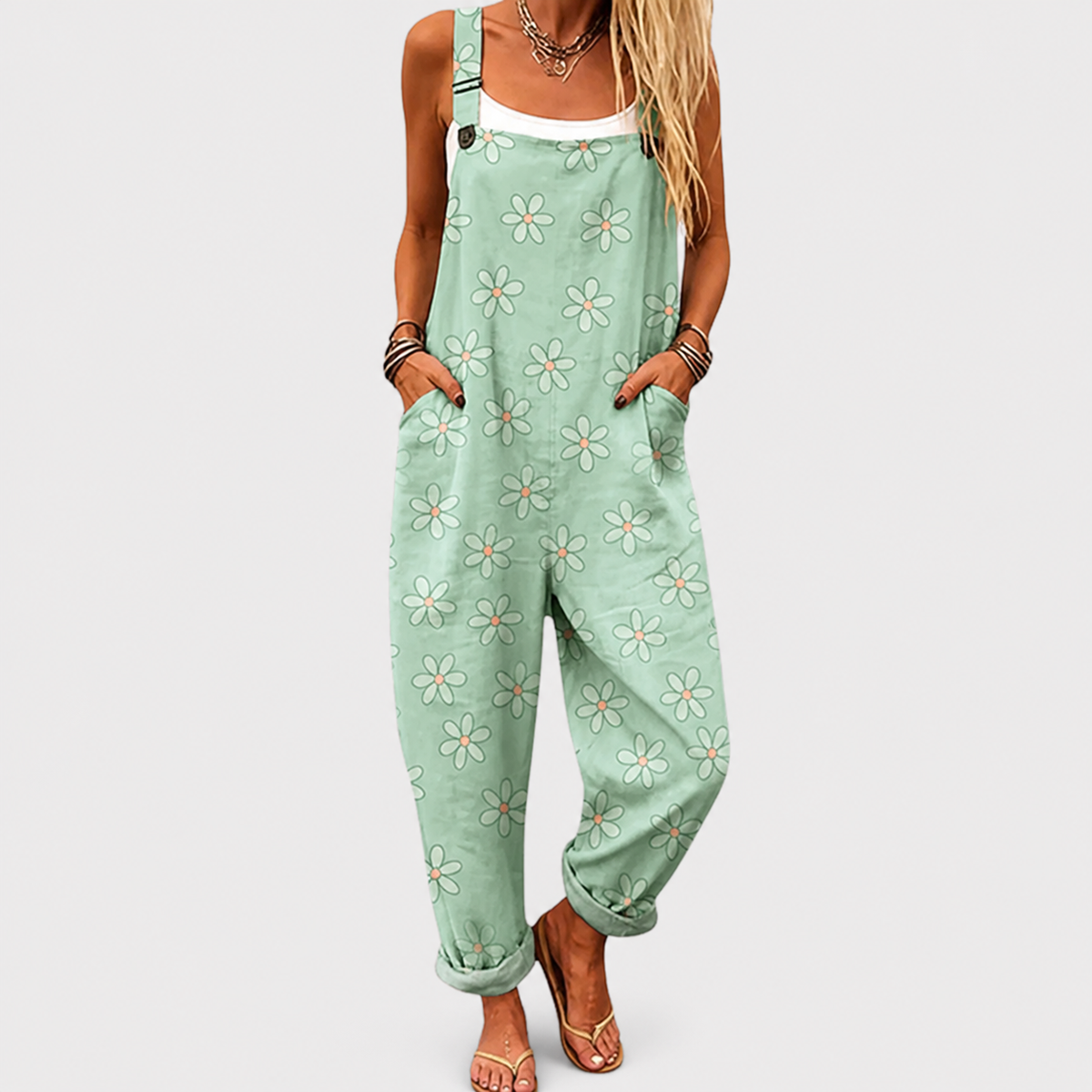 Kowhai | Comfortable Printed Overalls