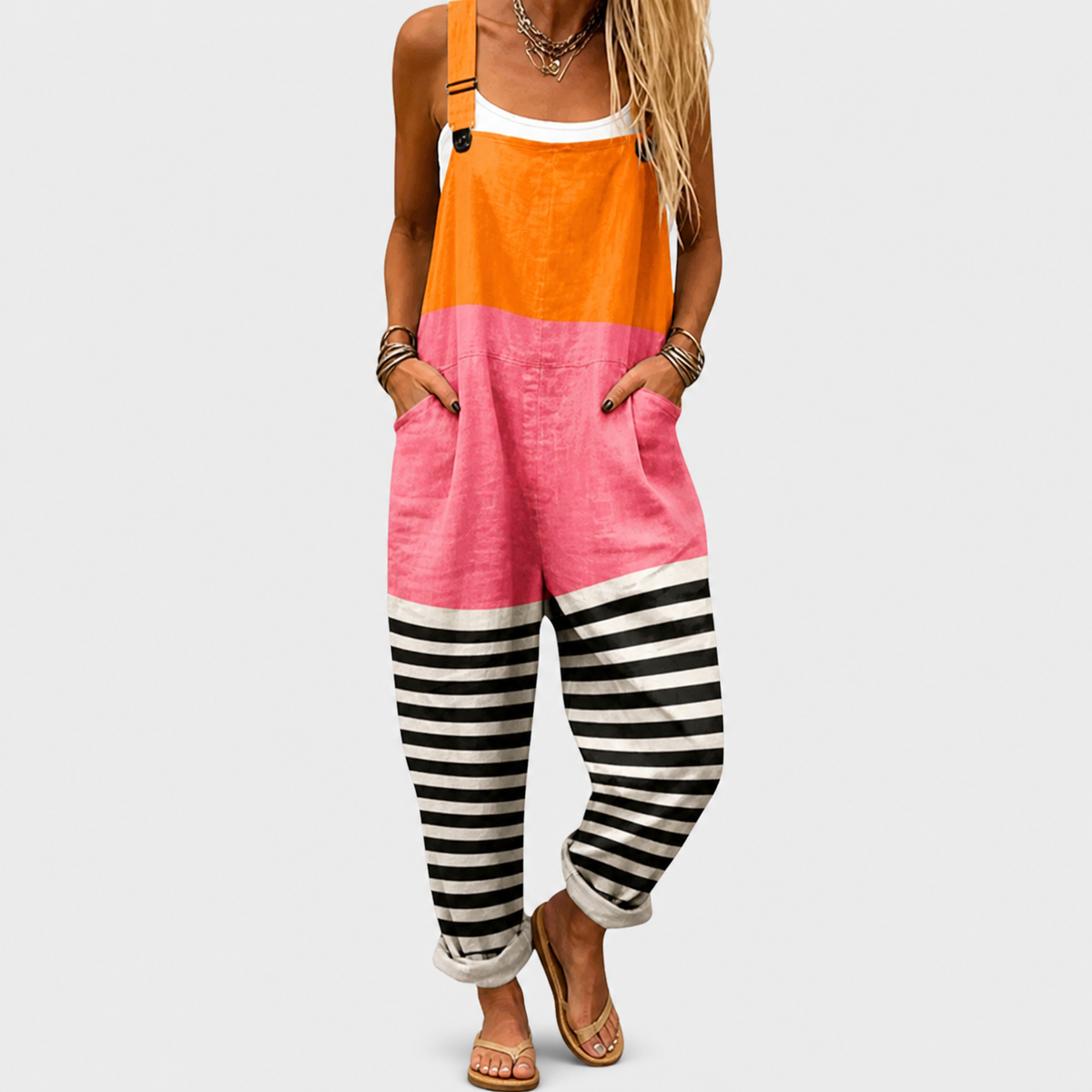Maraea | Comfortable Printed Overalls