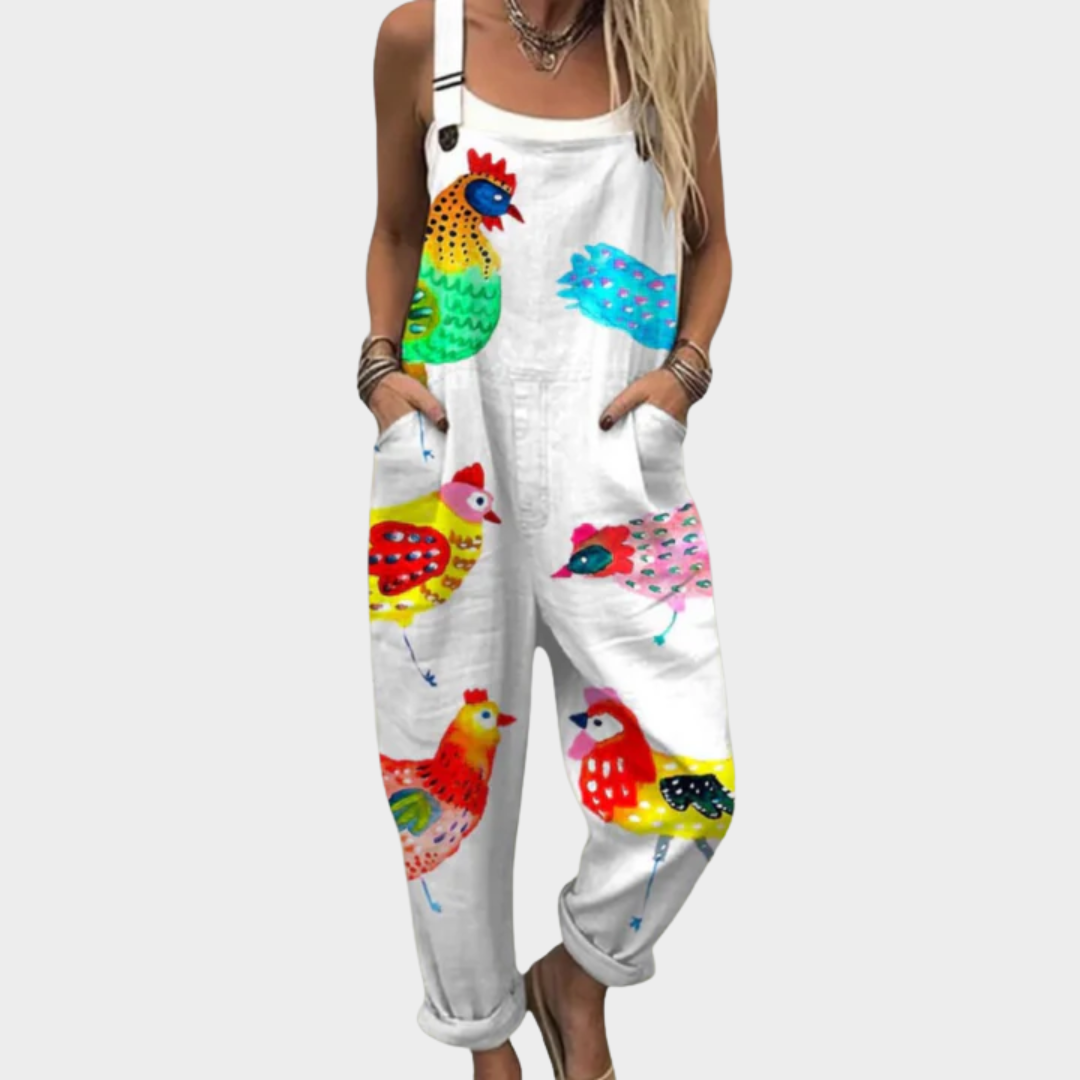 Iris | Multicolour Printed Overalls