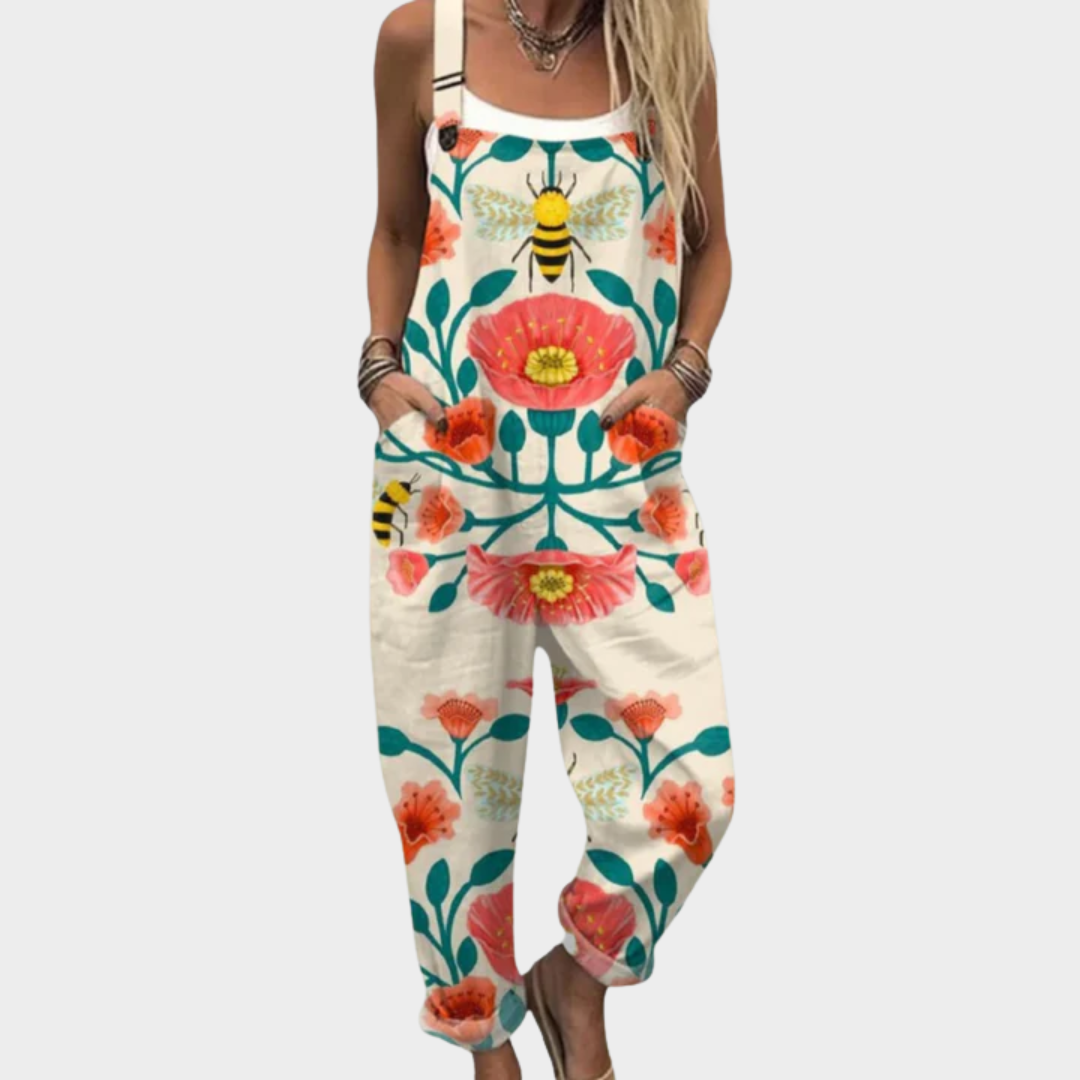 Tilly | Multicolour Printed Overalls