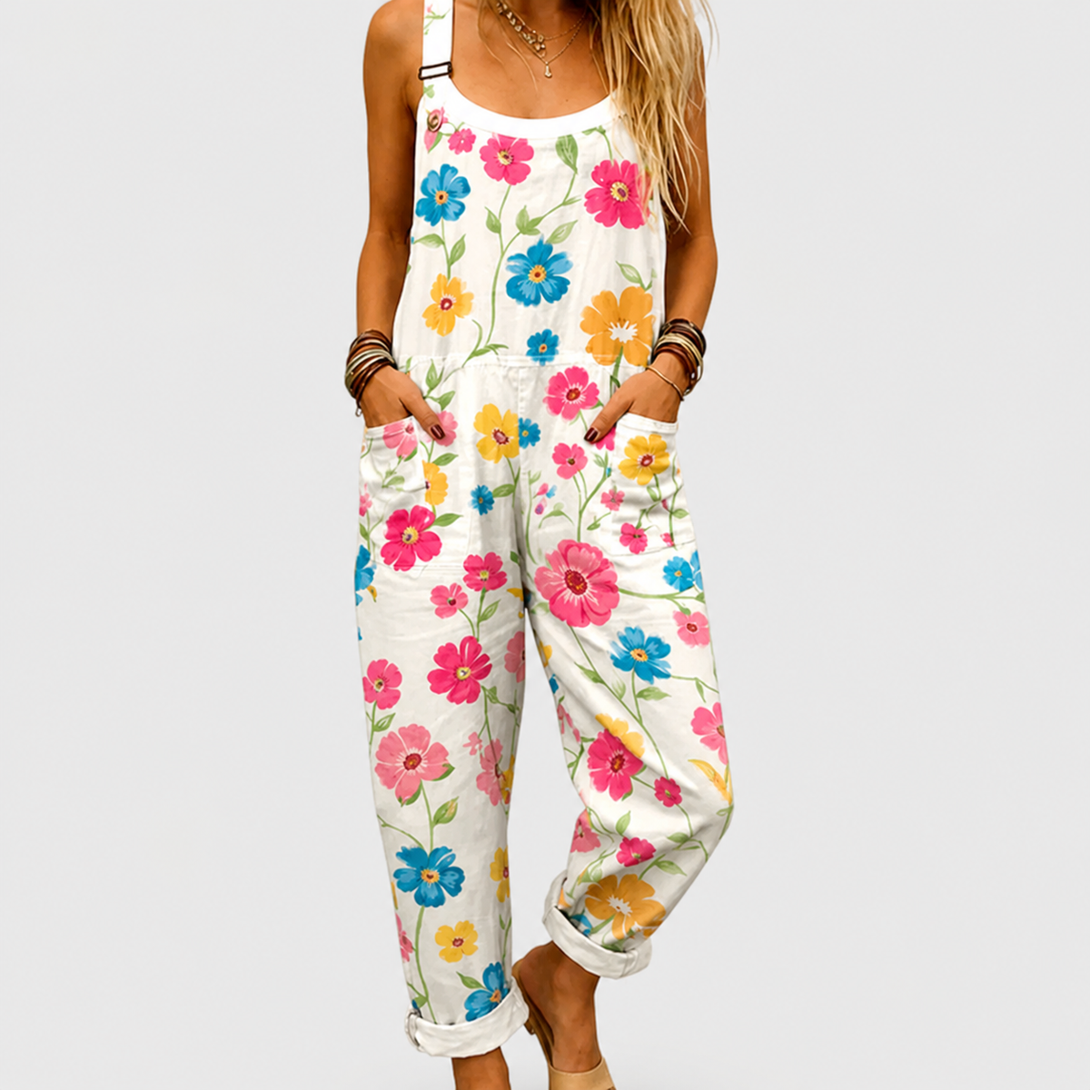Layla | Comfortable Printed Overalls
